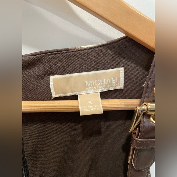 Michael Kors Brown Zebra Print Dress Sz S - Picture 2 of 6